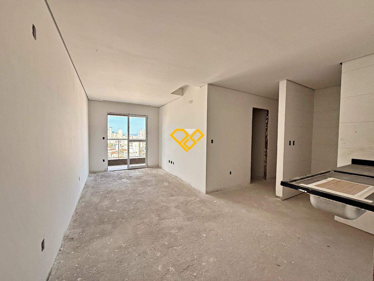 Apartamento à venda no Macuco: Sala e cozinha