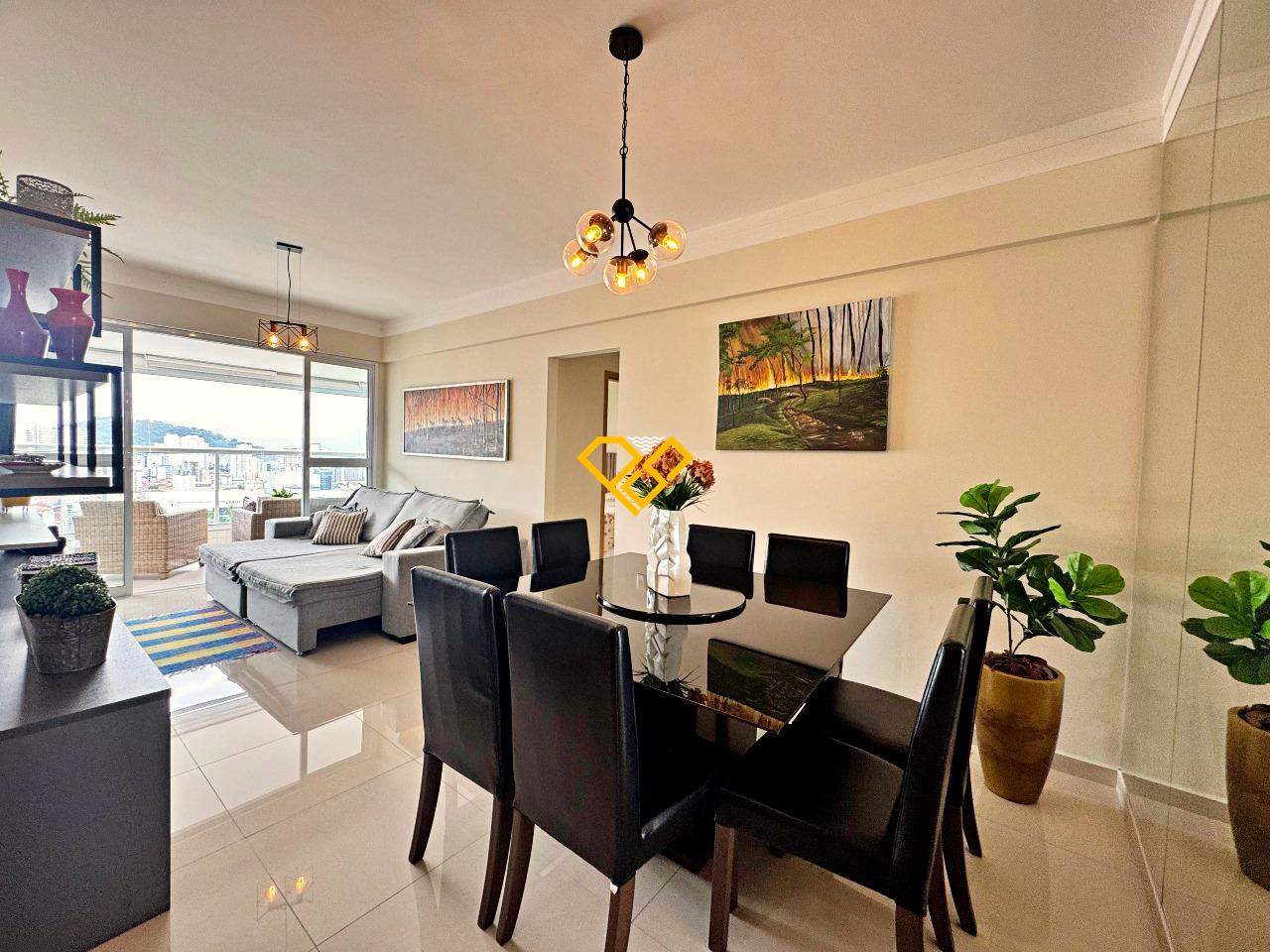 Apartamento à venda no Gonzaga: Varanda