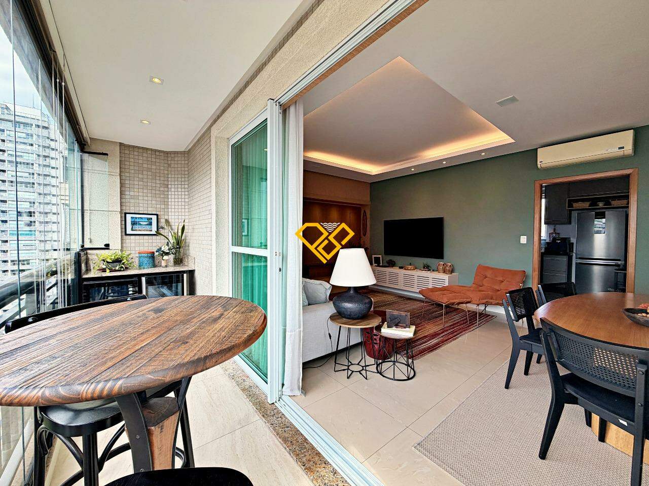 Apartamento à venda no Gonzaga: Varanda