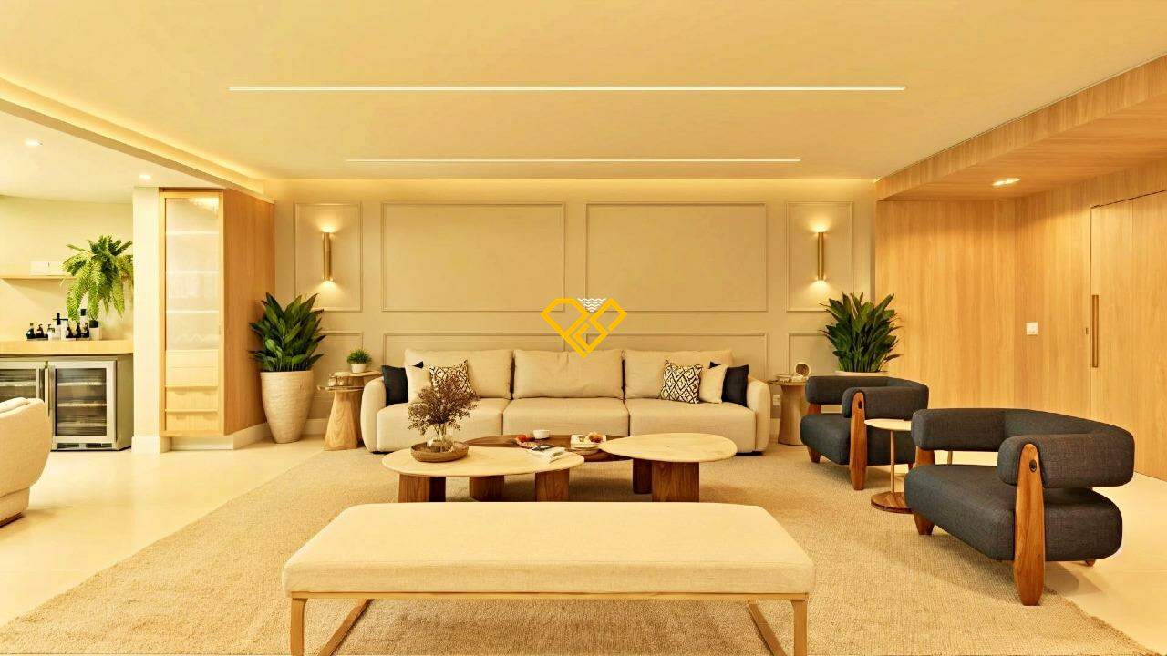 Apartamento à venda no Gonzaga: Sala de estar