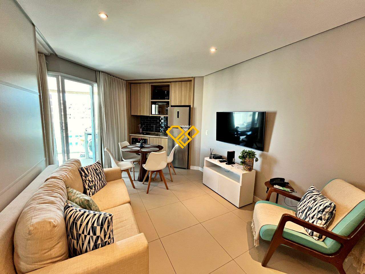 Apartamento à venda no Pompéia: Sala e cozinha