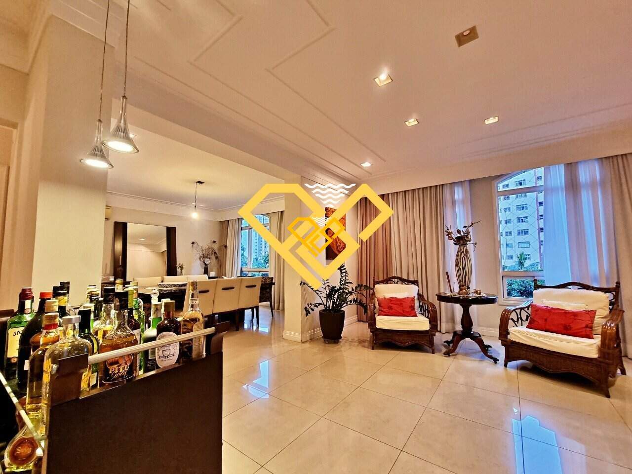 Apartamento à venda no Gonzaga: sala de estar