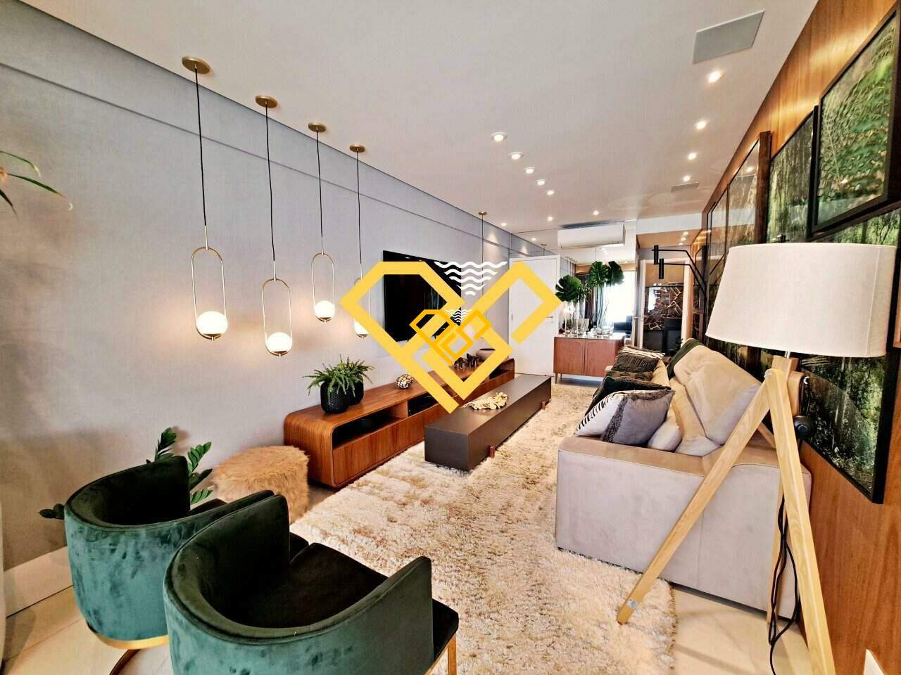 Apartamento à venda no Gonzaga: Sala