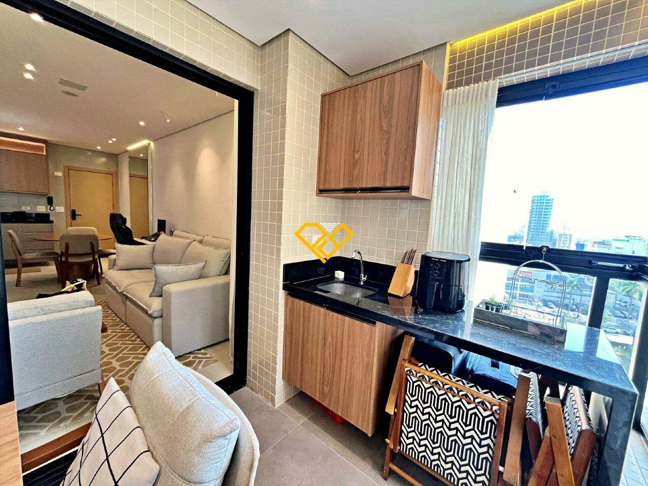 Apartamento à venda no José Menino: Varanda