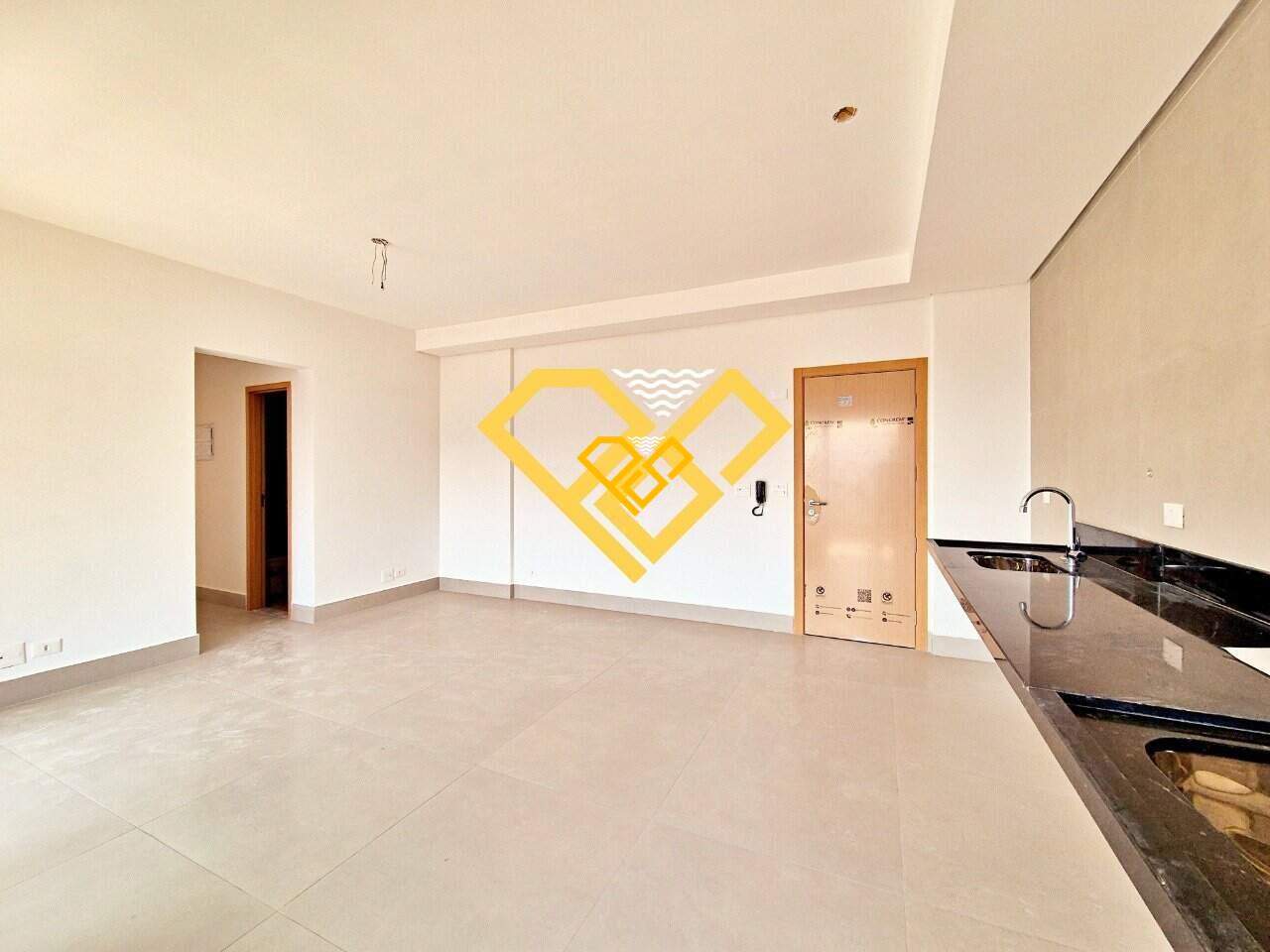 Apartamento à venda no José Menino: Sala e cozinha