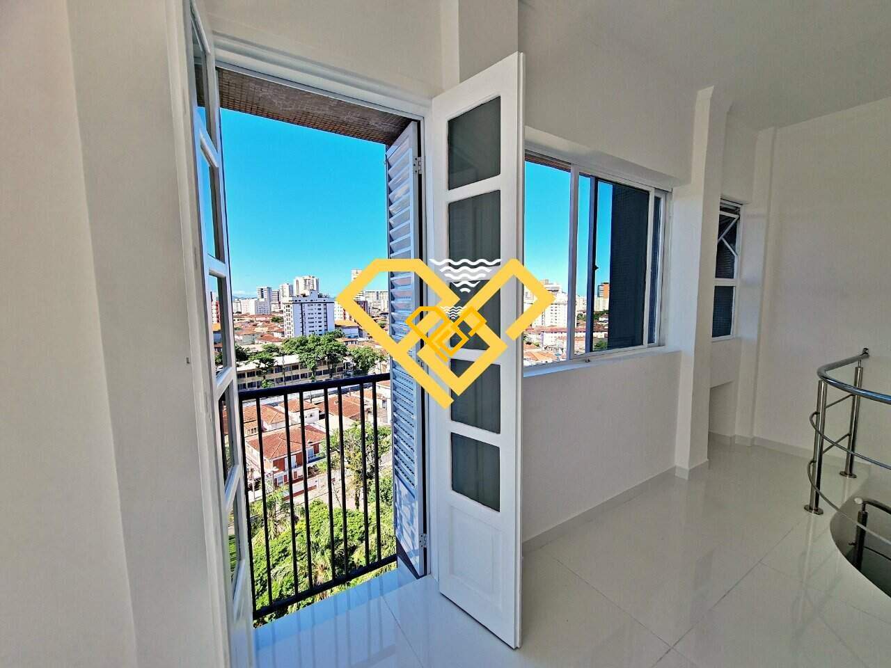Cobertura à venda no Vila Belmiro: Sacada do quarto superior