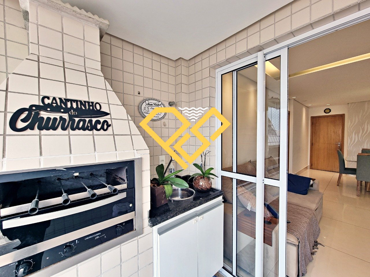 Apartamento à venda no Ponta da Praia: Churrasqueira