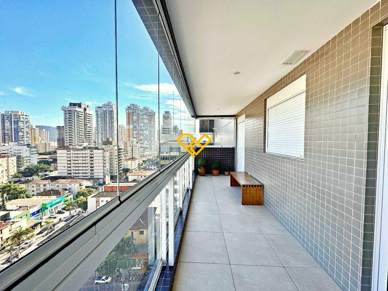 Apartamento à venda no Gonzaga: Varanda