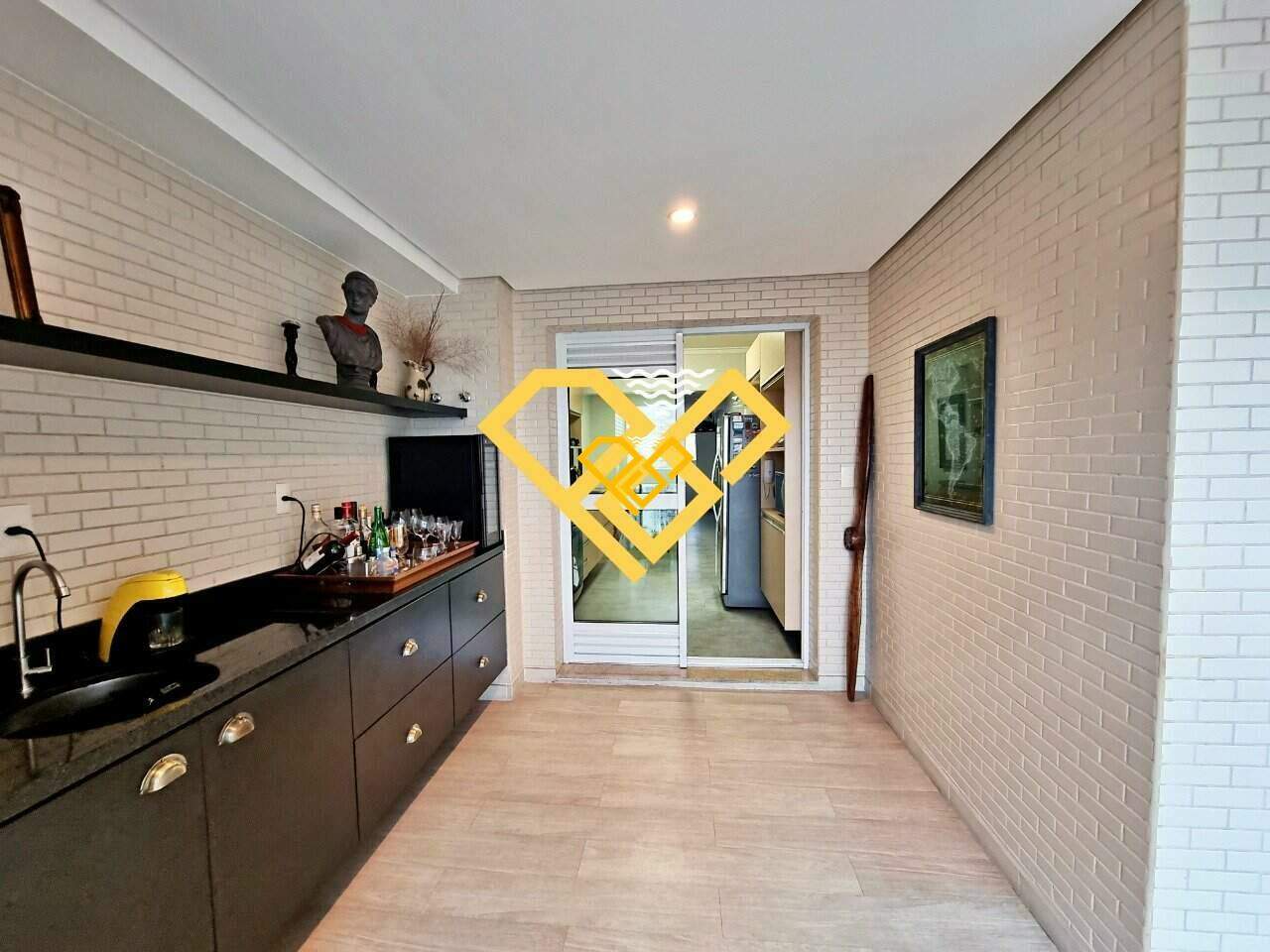 Apartamento à venda no Embaré: Churrasqueira