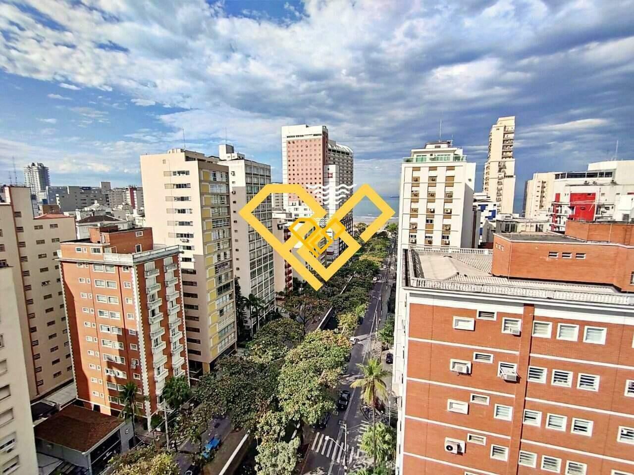 Apartamento à venda no Gonzaga: Vista da sala de jantar