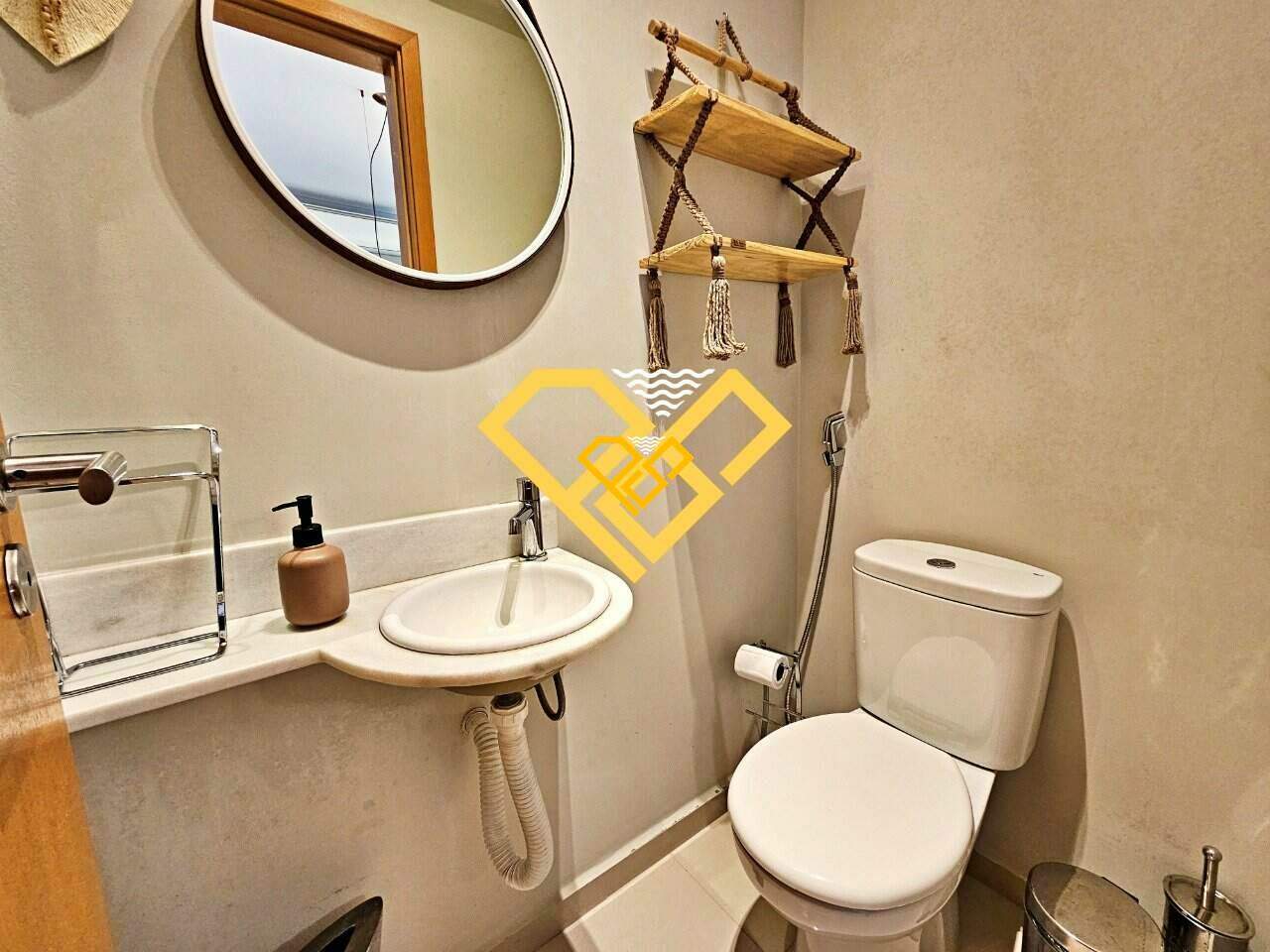 Apartamento à venda no Aparecida: Lavabo