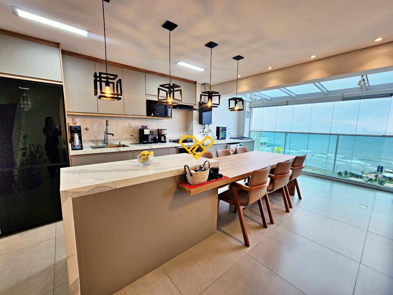 Apartamento Duplex à venda no José Menino: Sala e cozinha integrada