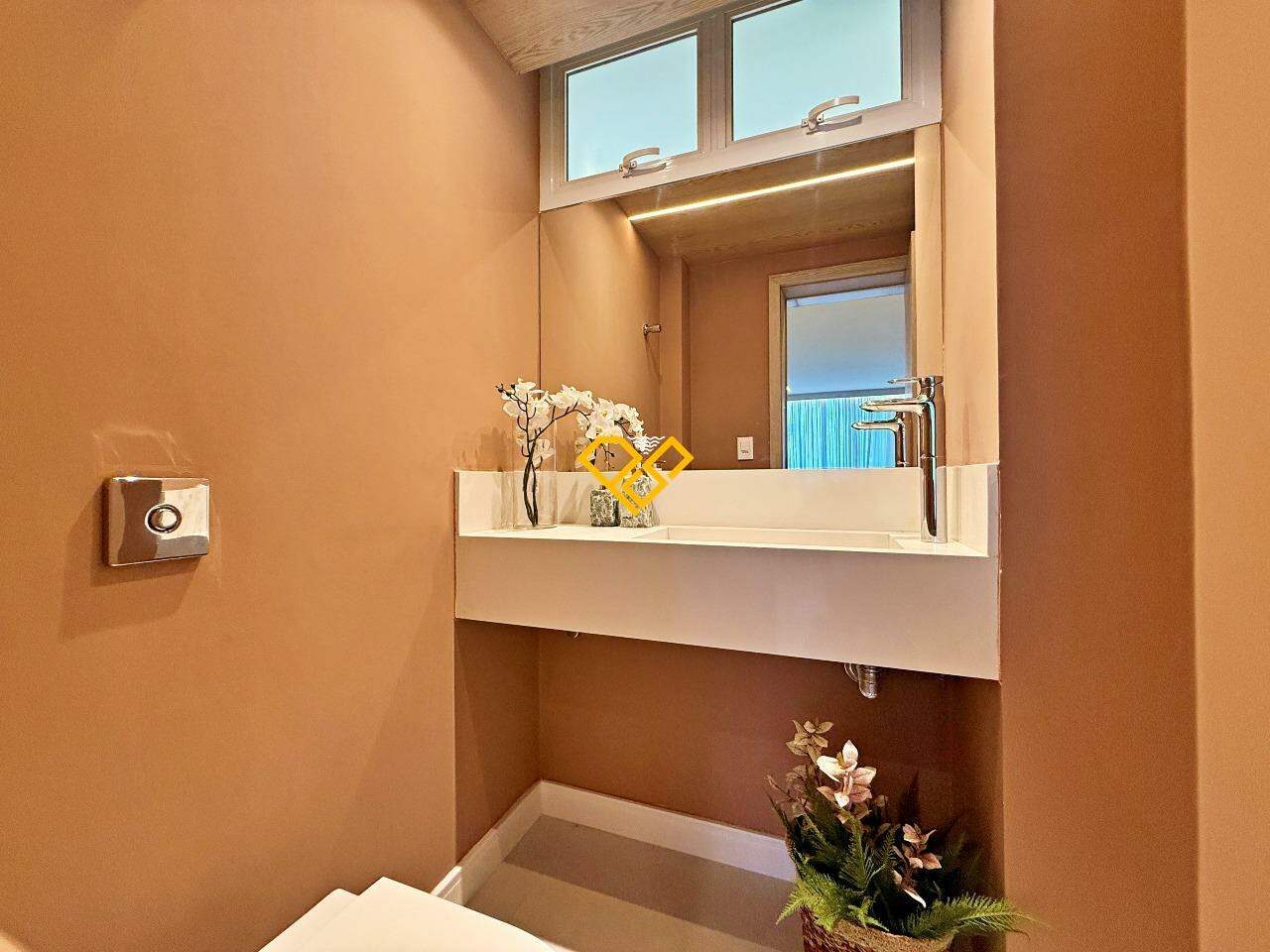 Apartamento à venda no Gonzaga: Lavabo