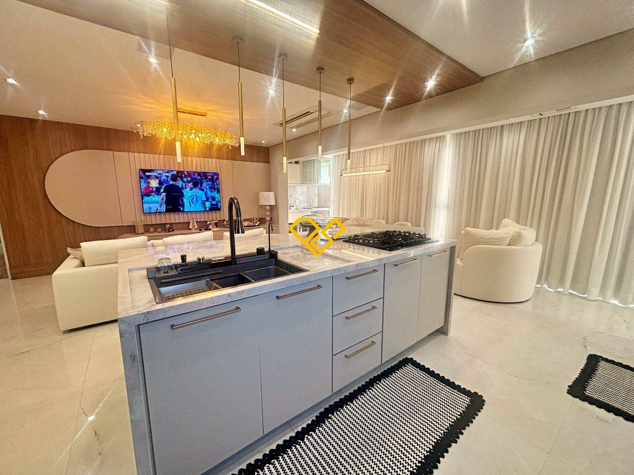 Apartamento à venda no Boqueirão: Sala e cozinha