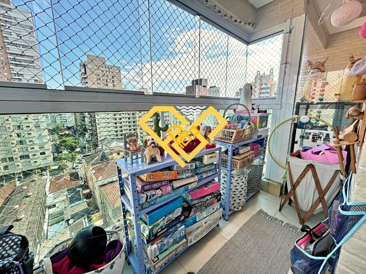 Apartamento à venda no Gonzaga: Varanda