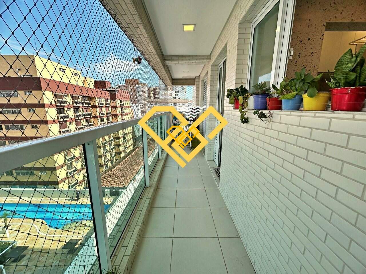 Apartamento à venda no Gonzaga: Varanda