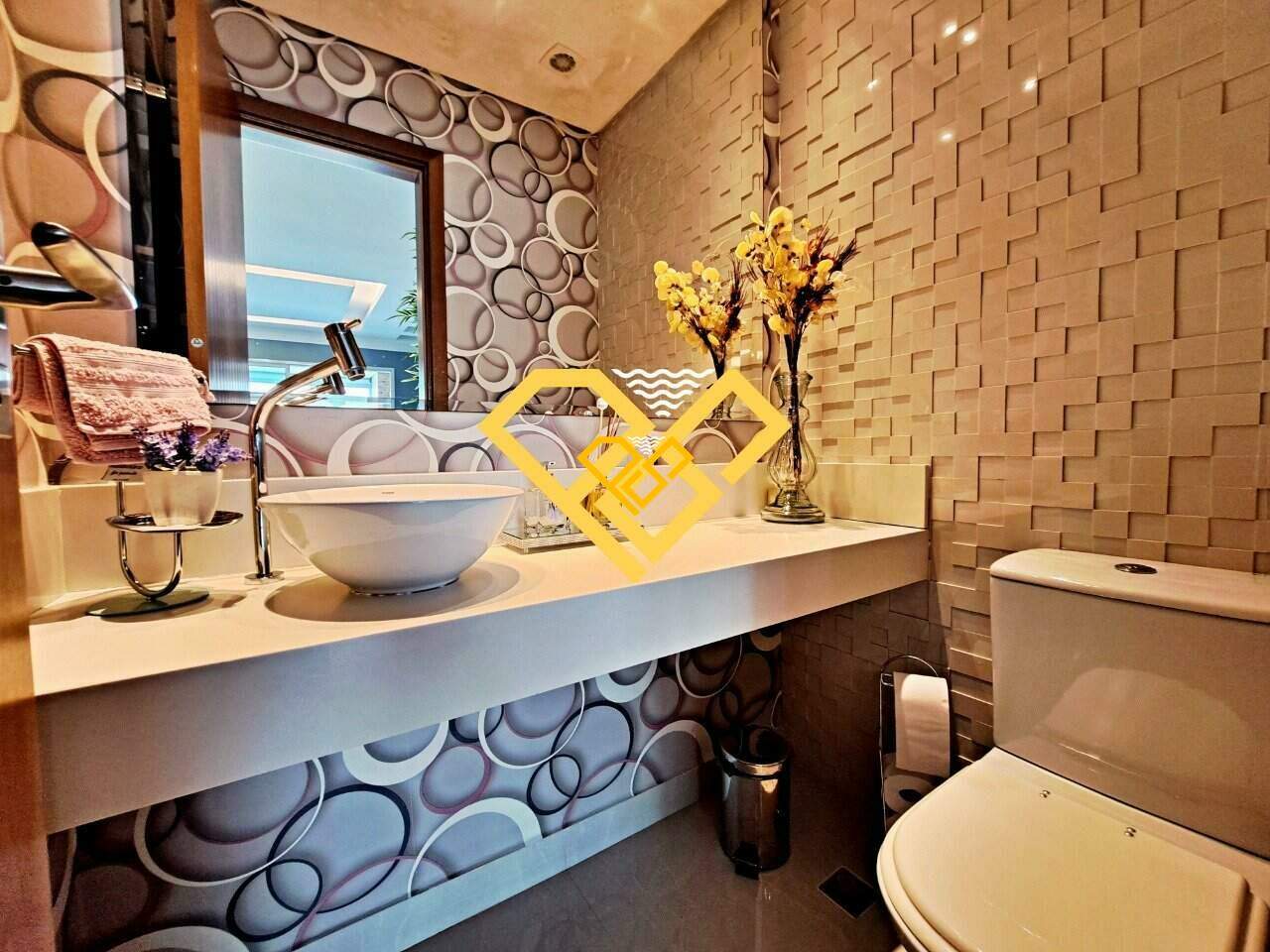 Apartamento à venda no Gonzaga: Lavabo