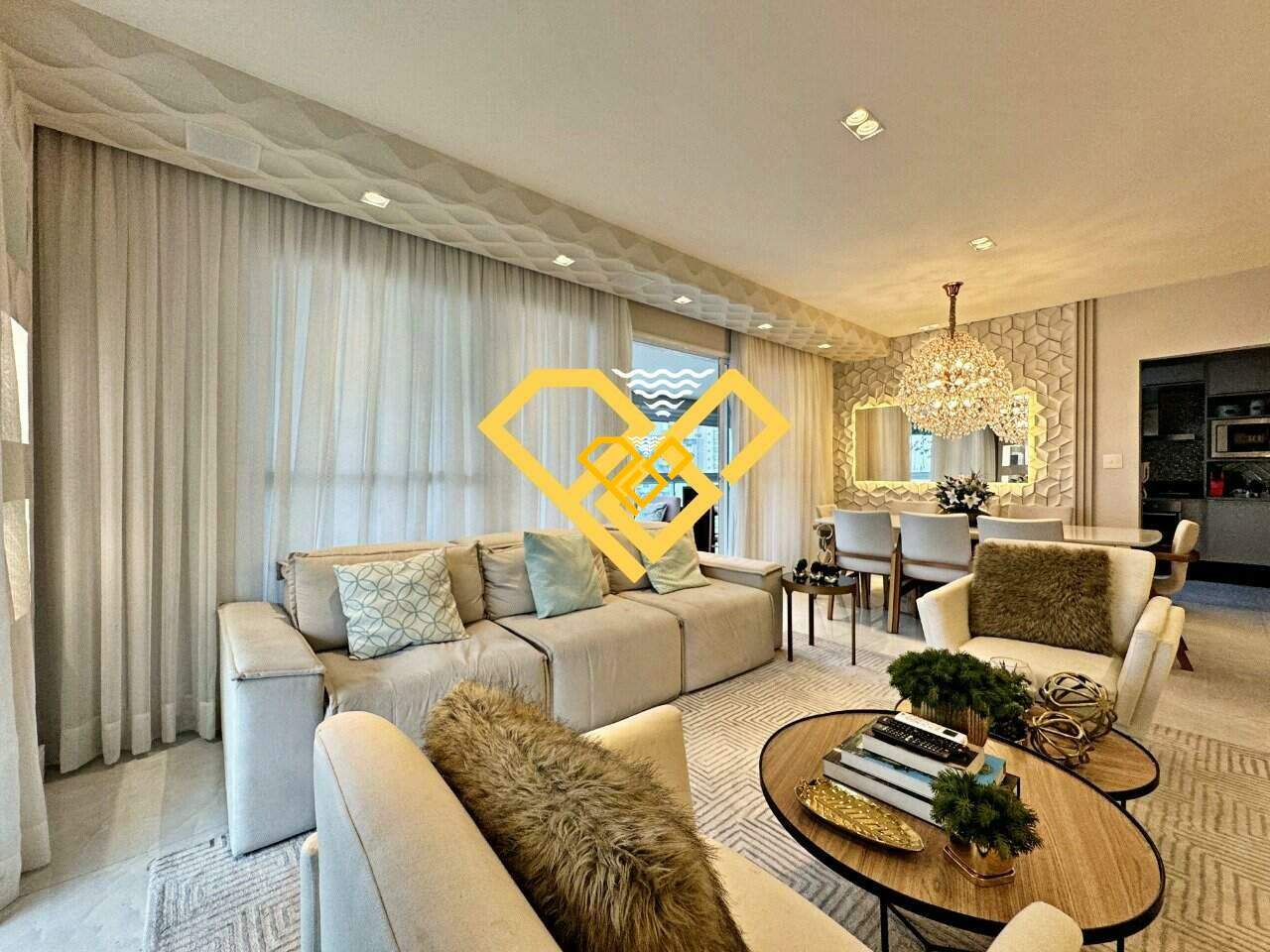 Apartamento à venda no Ponta da Praia: Sala