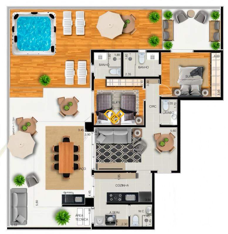 Garden à venda no Embaré: 