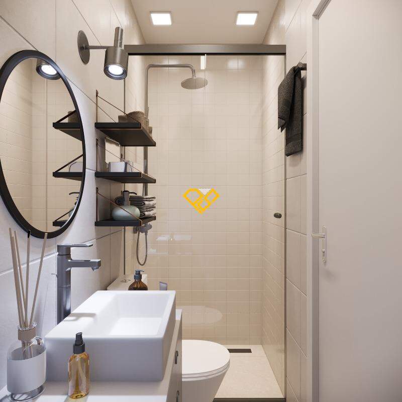 Apartamento à venda no Embaré: wc serviço