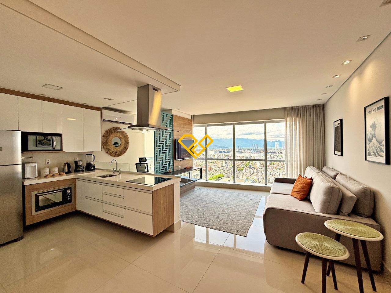 Apartamento à venda no Aparecida: Sala e cozinha