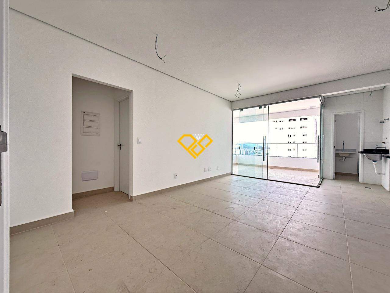 Apartamento à venda no Campo Grande: Sala e cozinha integrada