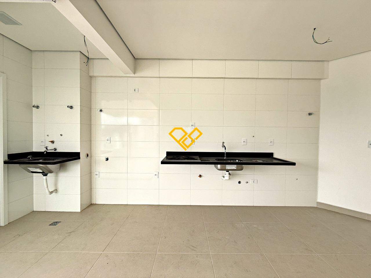 Apartamento à venda no Campo Grande: Sala e cozinha integrada