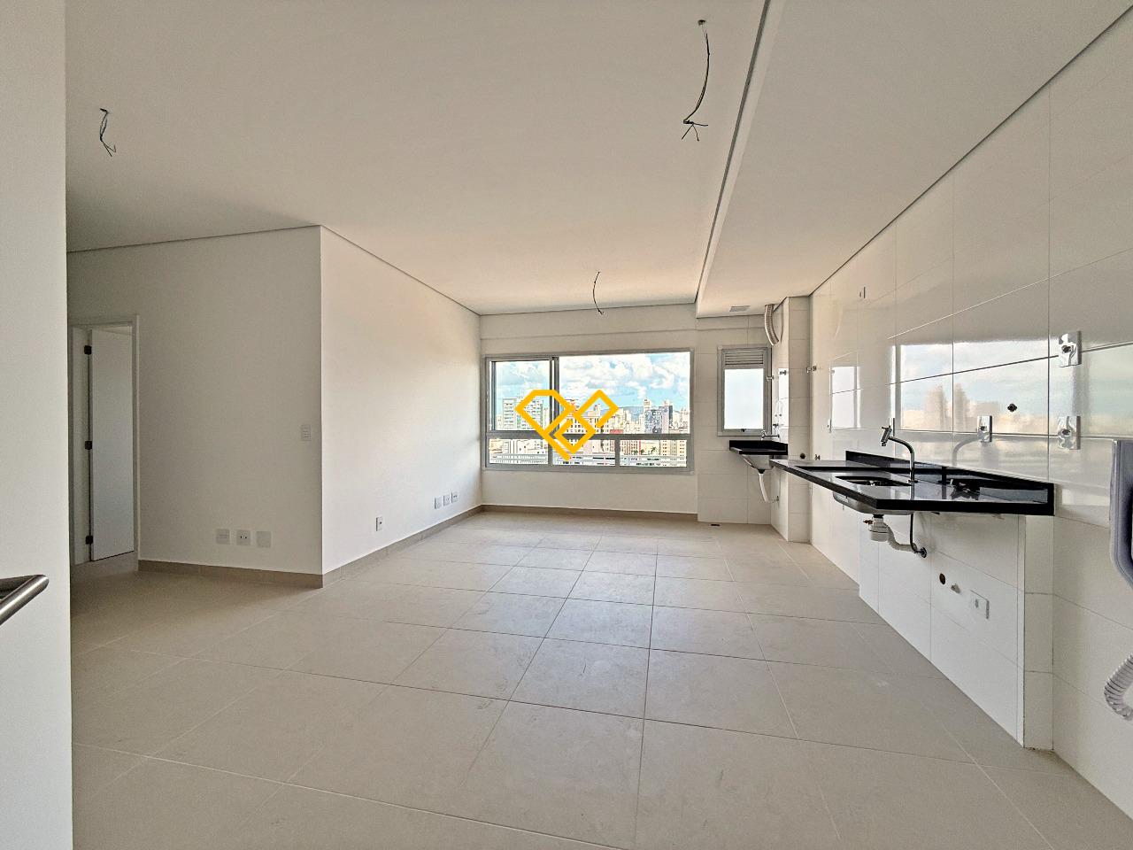 Apartamento à venda no Campo Grande: Sala integrada a cozinha