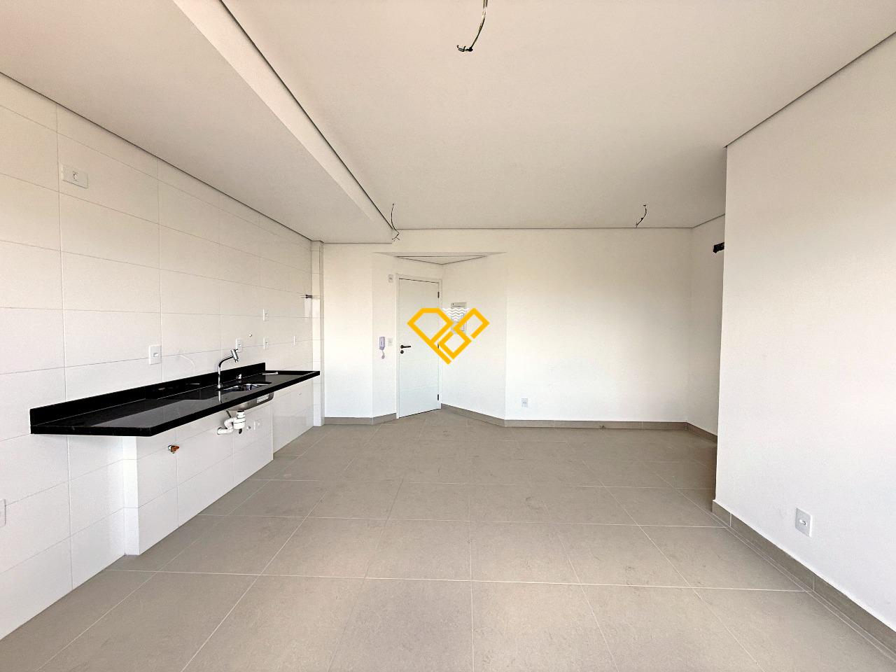 Apartamento à venda no Campo Grande: Sala integrada a cozinha