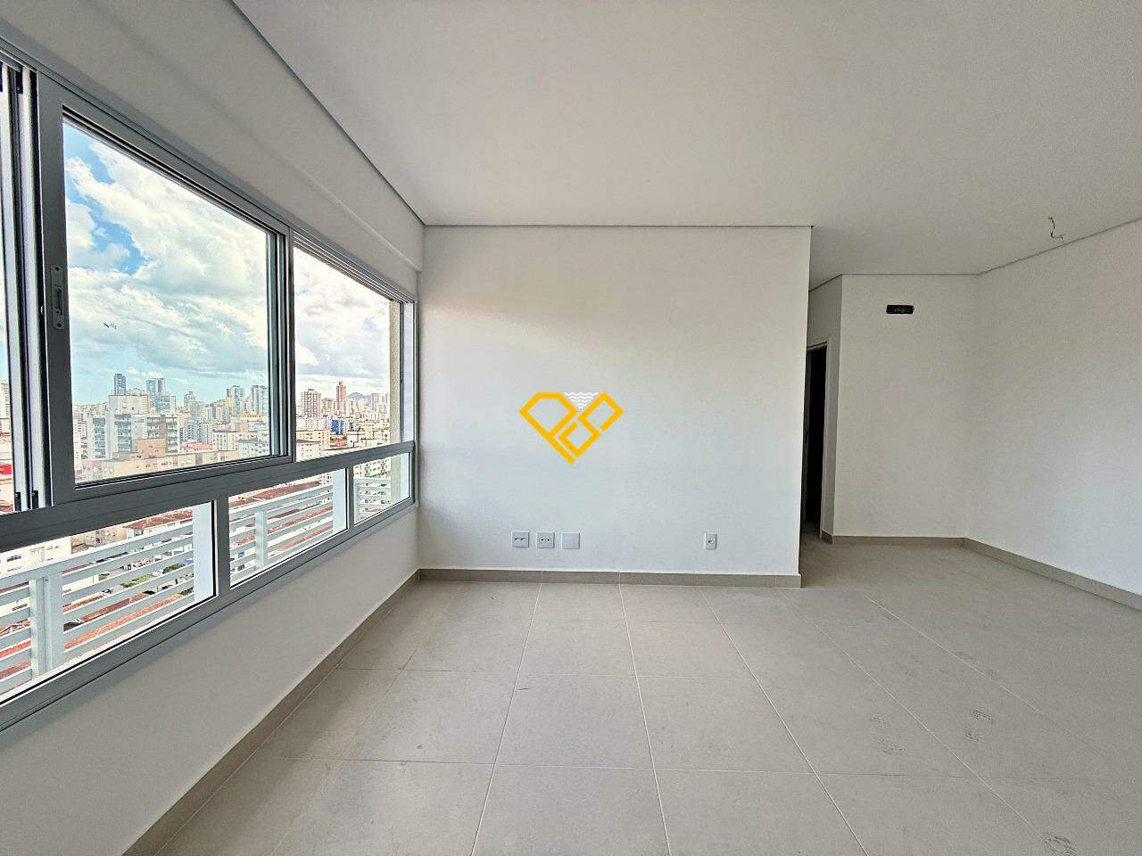 Apartamento à venda no Campo Grande: Sala e cozinha integrada