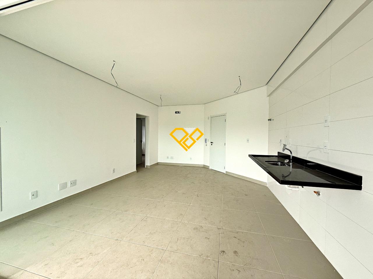 Apartamento à venda no Campo Grande: Sala e cozinha integrada