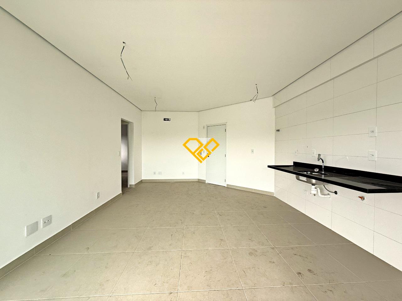 Apartamento à venda no Campo Grande: Sala e cozinha integrada