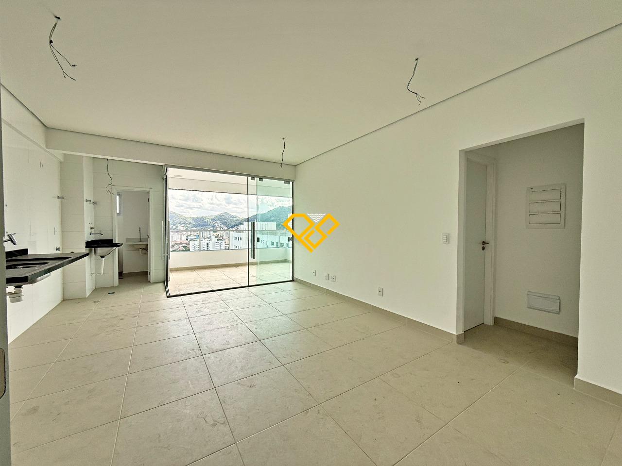 Apartamento à venda no Campo Grande: Sala e cozinha integrada