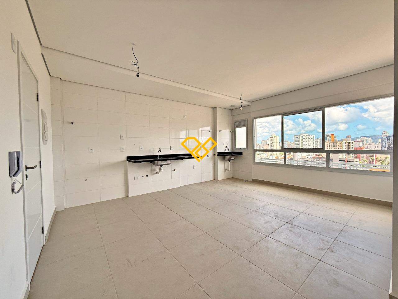 Apartamento à venda no Campo Grande: Sala e cozinha integradaSala e cozinha integrada