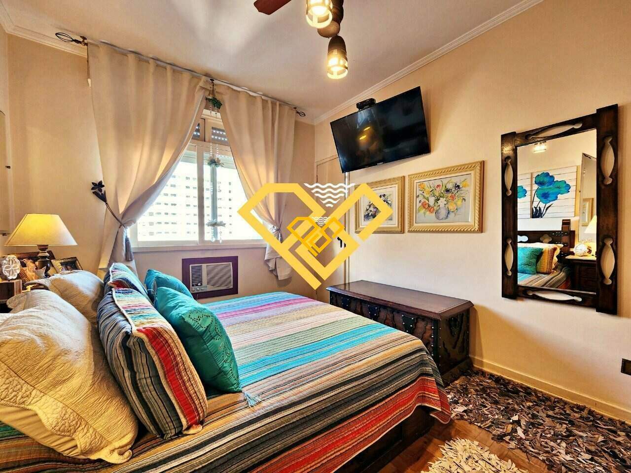 Apartamento à venda no Gonzaga: Dormitório 1 - suíte