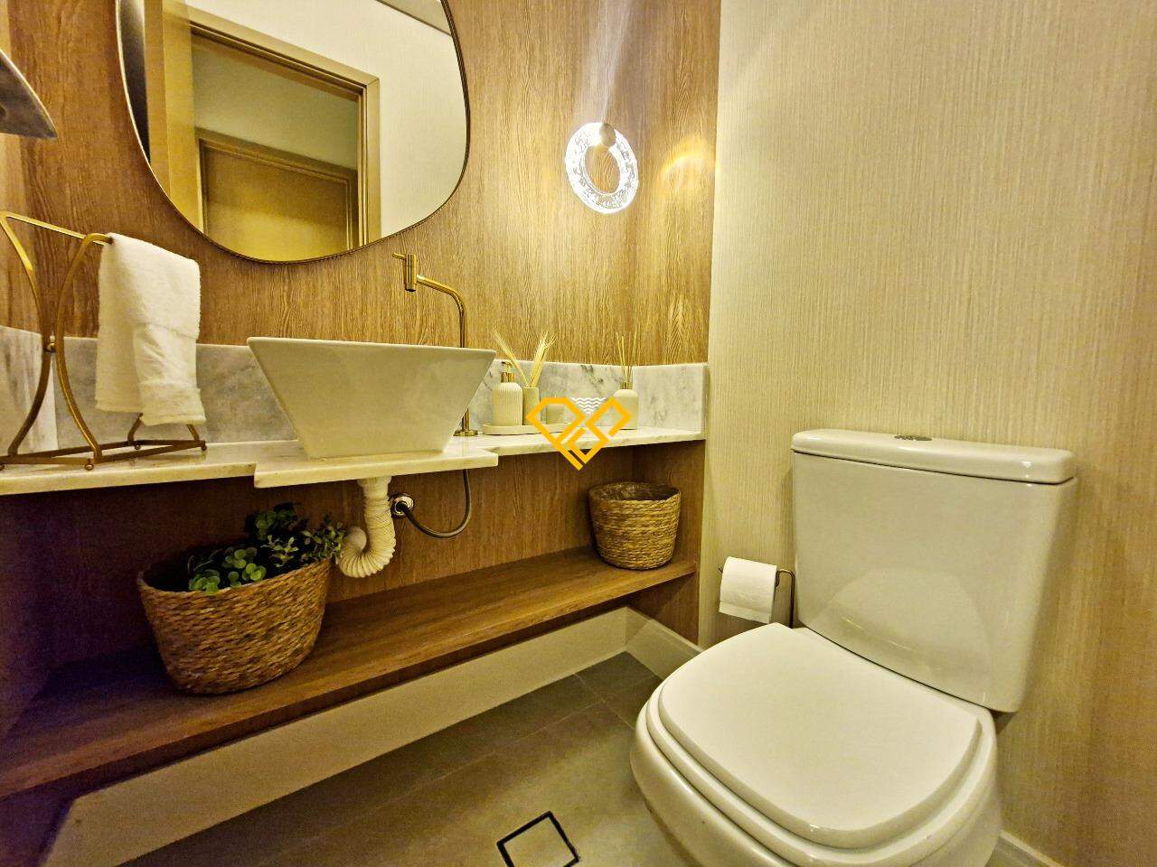 Apartamento à venda no Gonzaga: Lavabo