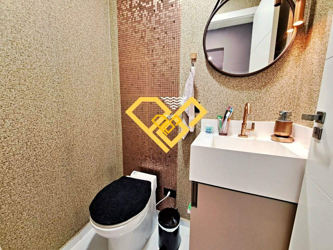 Cobertura à venda no Campo Grande: Lavabo