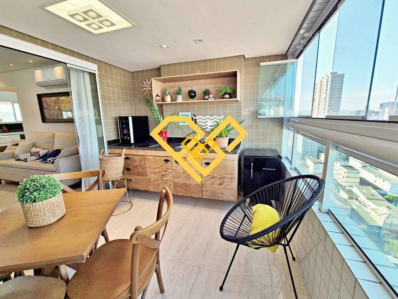 Apartamento à venda no Campo Grande: Varanda