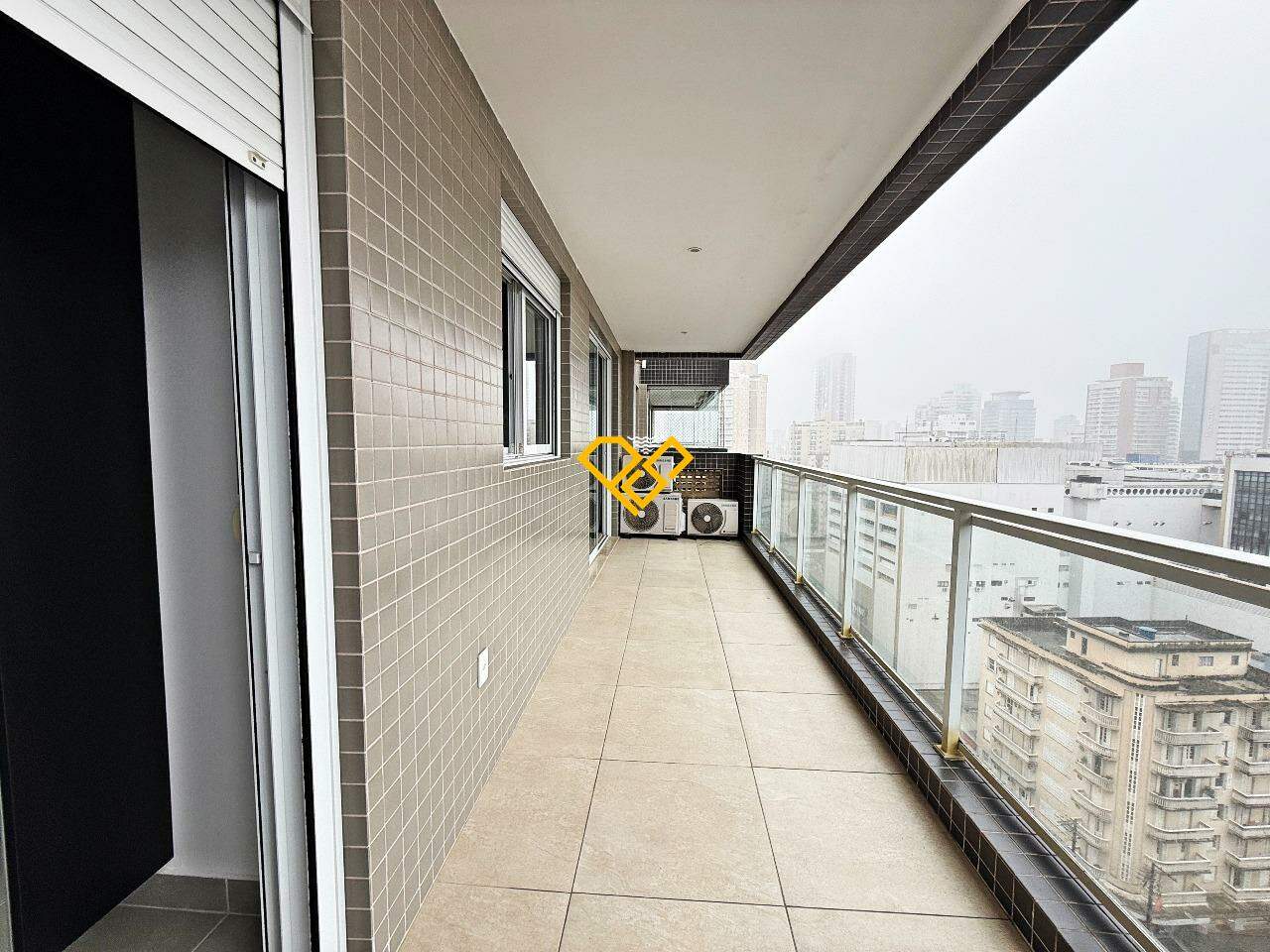 Apartamento à venda no Gonzaga: varanda