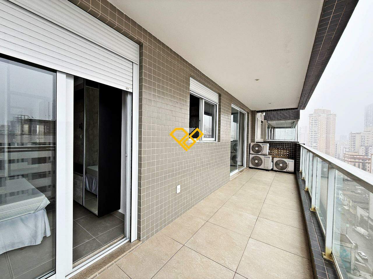 Apartamento à venda no Gonzaga: varanda