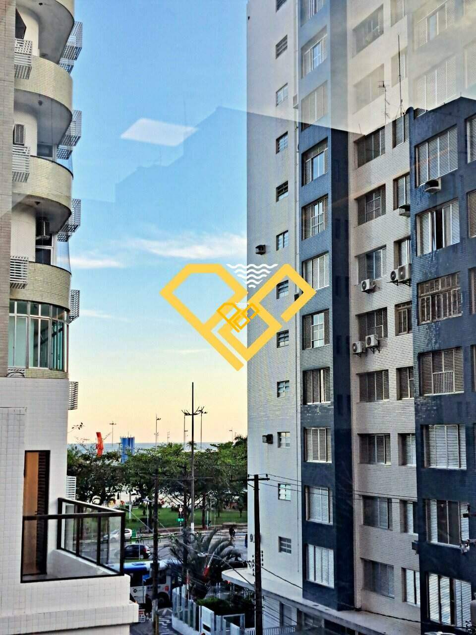 Garden à venda no José Menino: Vista parcial do mar