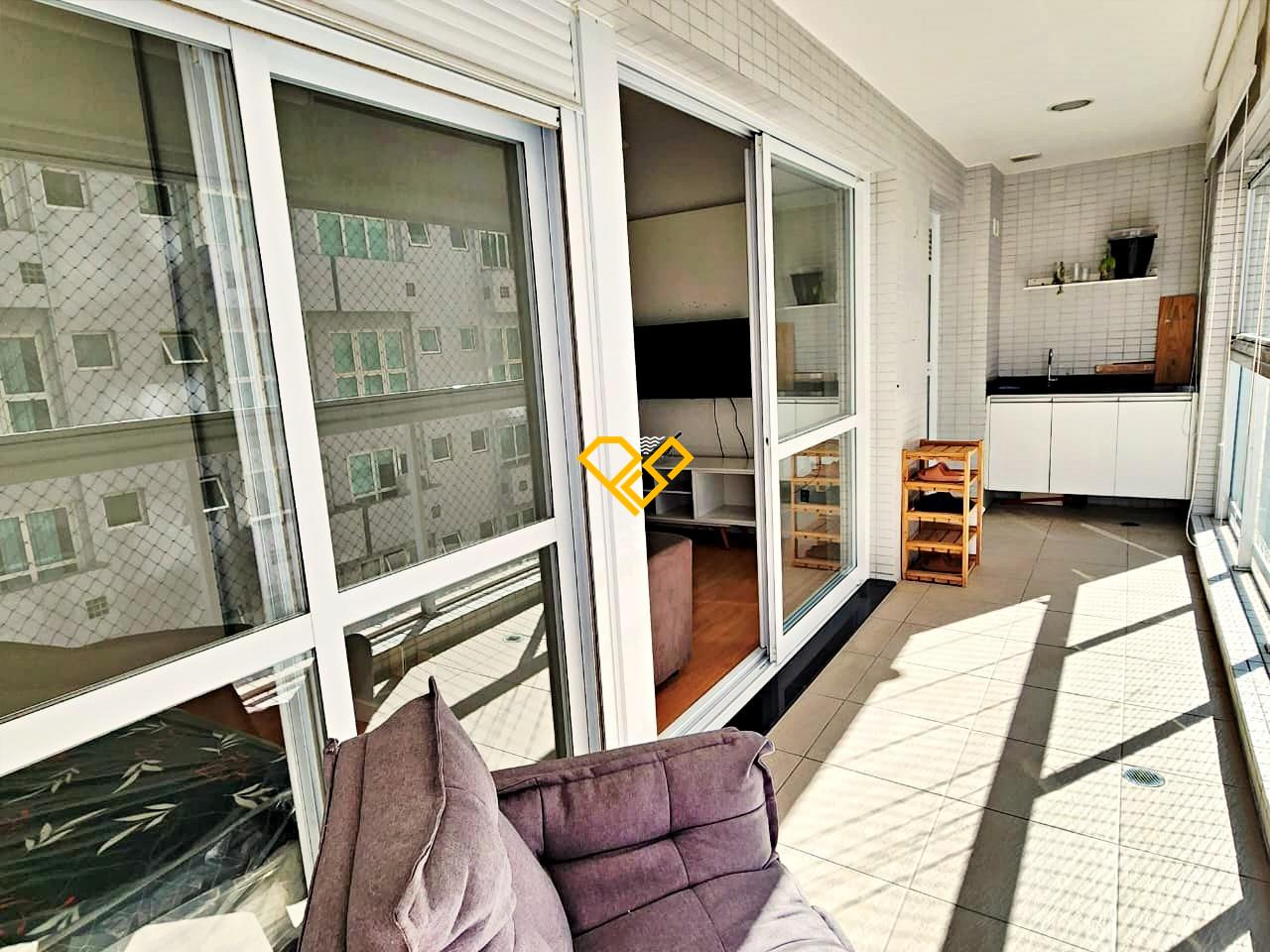 Apartamento para aluguel no Gonzaga: Varanda