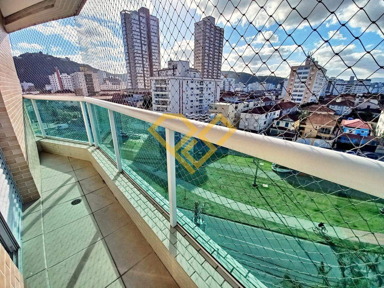 Apartamento para aluguel no Gonzaga: Varanda