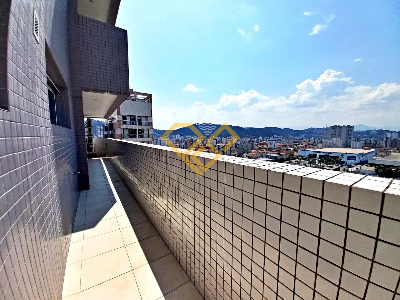 Apartamento para aluguel no Gonzaga: Varanda