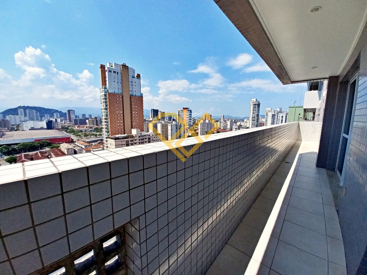 Apartamento para aluguel no Gonzaga: Varanda