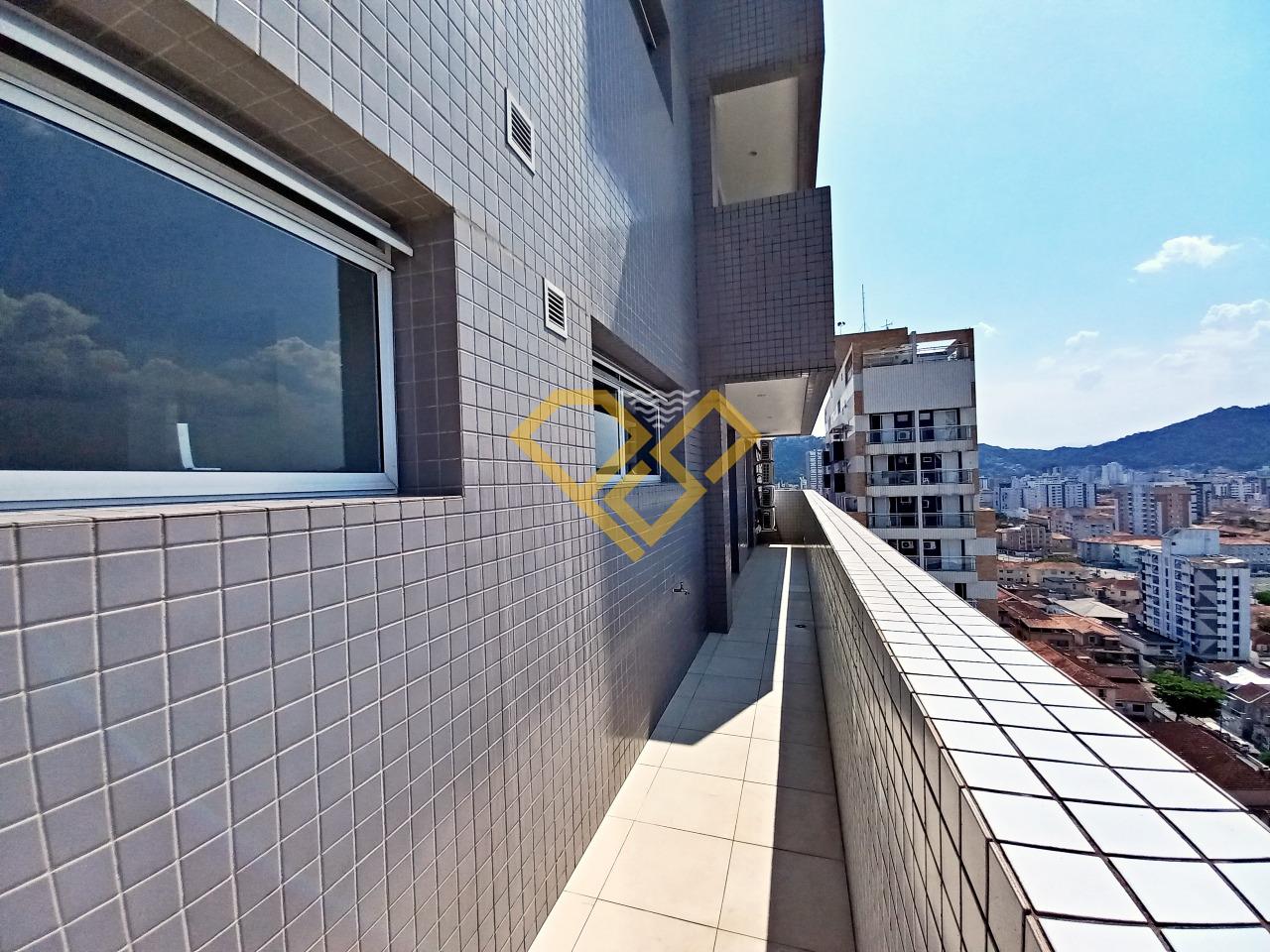 Apartamento para aluguel no Gonzaga: Varanda