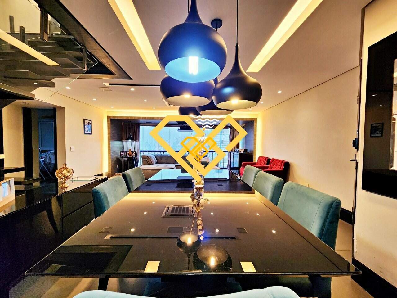 Cobertura à venda no José Menino: Sala de jantar