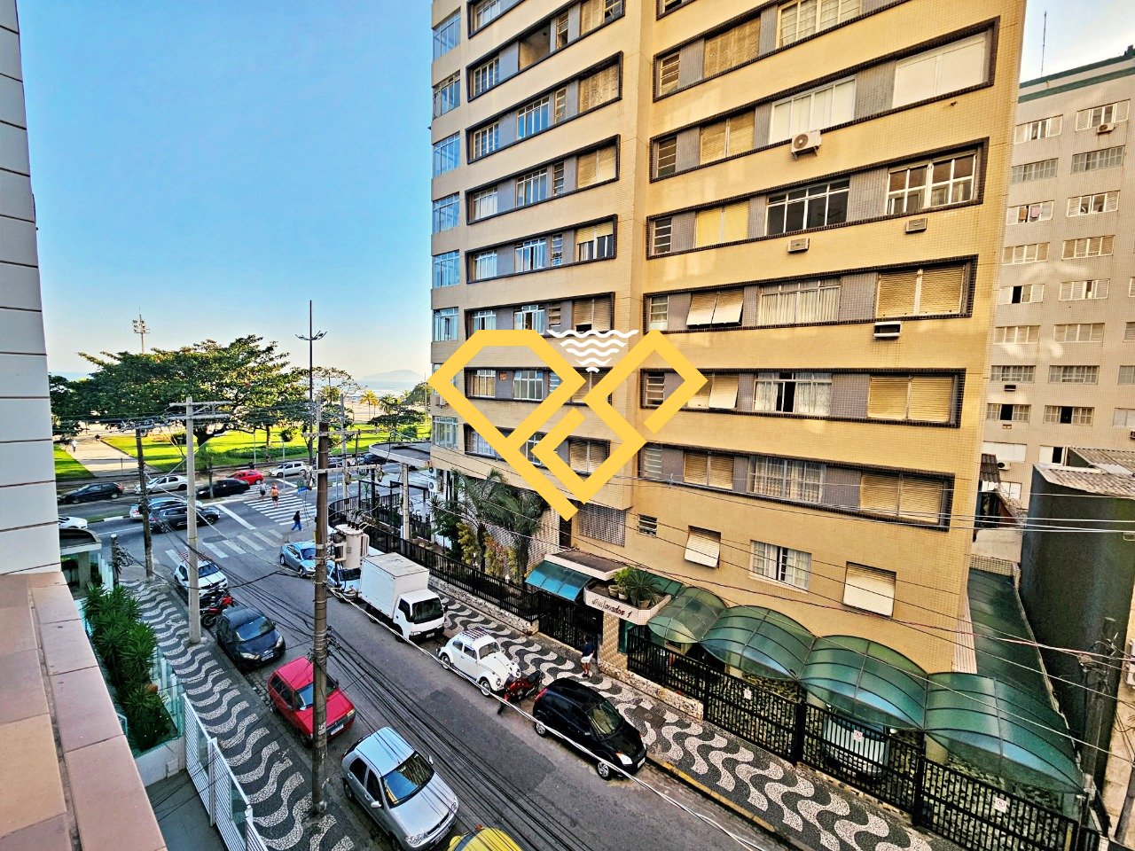 Apartamento para aluguel no Gonzaga: Vista da sala