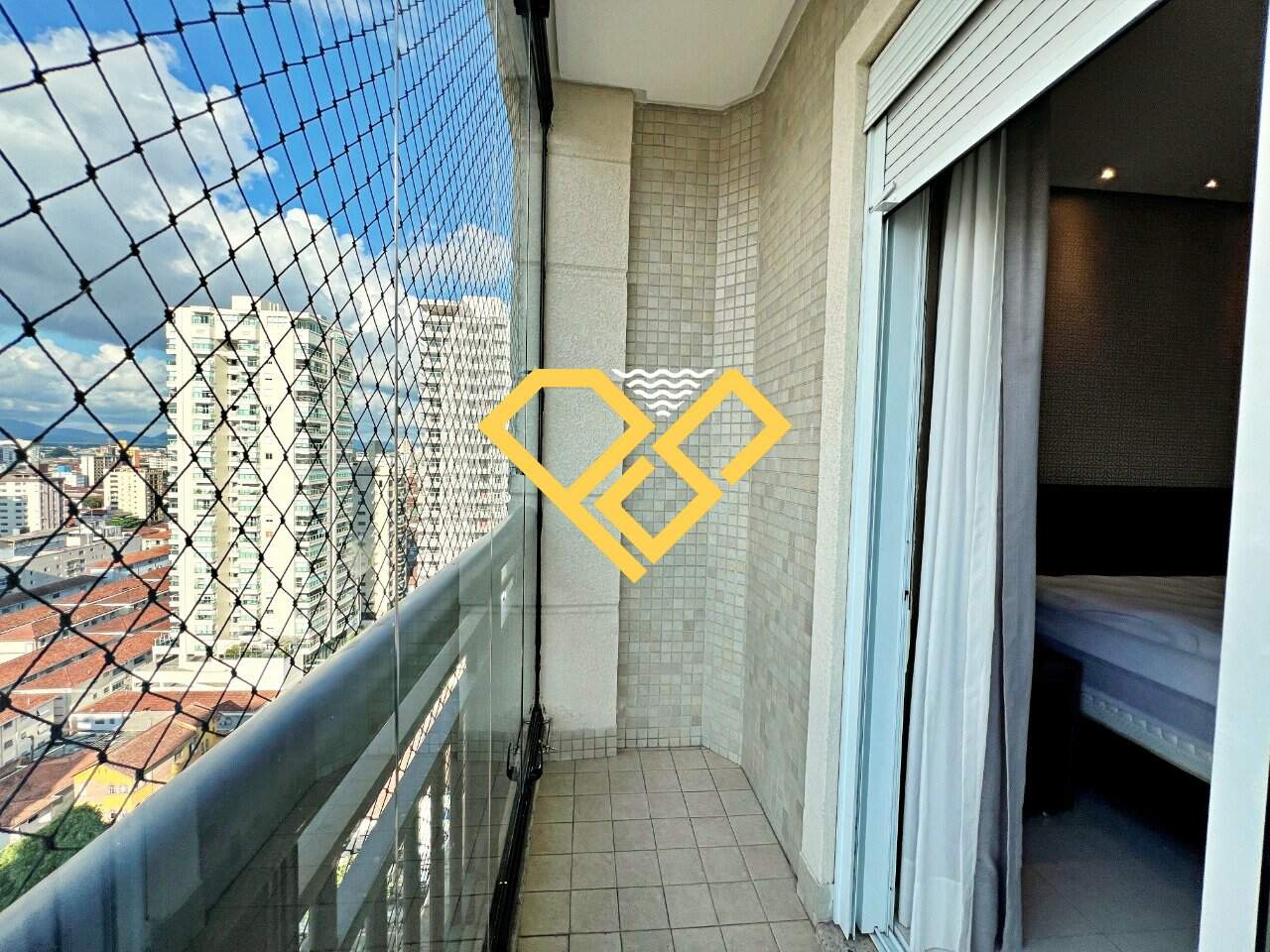 Apartamento para aluguel no Gonzaga: Varanda