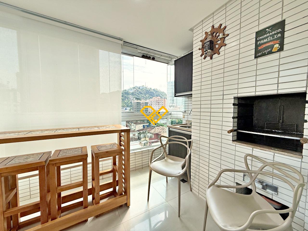 Apartamento à venda no Pompéia: Varanda com churrasqueira